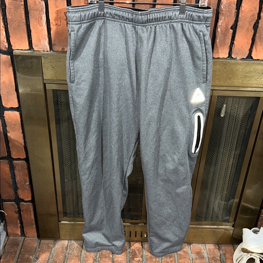 Reebok Men's Charcoal Joggers with Reflective Accent